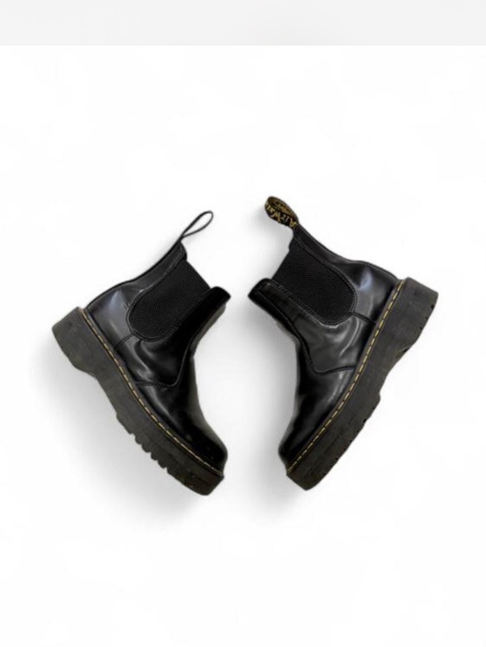 Dr. Marten platform Black quadC 2976 Platform Boots - Women's - Picture 4 of 8